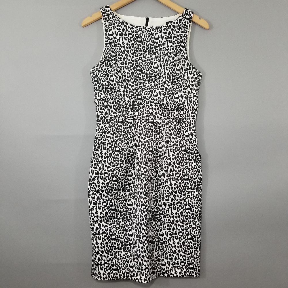 XOXO Animal Print Sheath Dress 2 Pocket Front Sz 5